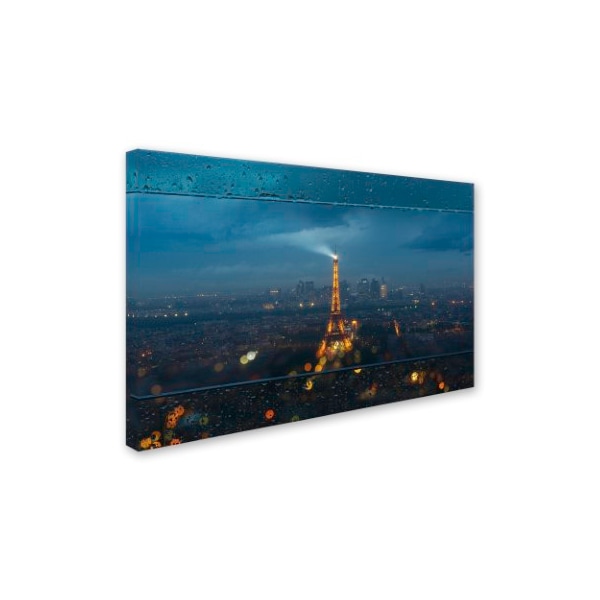 Mathieu Rivrin 'Raining Day In Paris' Canvas Art,16x24